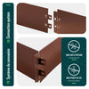 Lot de 35 Bordure de jardin en métal galvanisé flexible 100x13cm marron - vuunut.com