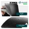 Lot de 25 Bordure de jardin en métal flexible 100x18cm noir