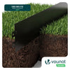Lot de 10 Bordure de jardin en métal flexible 100x13cm noir