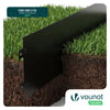 Lot de 25 Bordure de jardin en métal flexible 100x18cm noir
