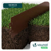 Lot de 35 Bordure de jardin en métal galvanisé flexible 100x13cm marron - vuunut.com