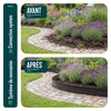 Lot de 10 Bordure de jardin en métal flexible 100x13cm noir