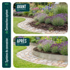 Lot de 10 Bordure de jardin en métal galvanisé flexible 100x18cm