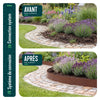 Lot de 35 Bordure de jardin en métal galvanisé flexible 100x13cm marron - vuunut.com