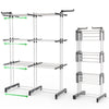 Sechoir a linge etendoir extensible et pliable grande capacite sechage 190x53x170cm Blanc - vuunut.com