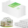 10 x Plaques de polycarbonate alveolaires transparent creux 6mm 121x60.5cm - vuunut.com