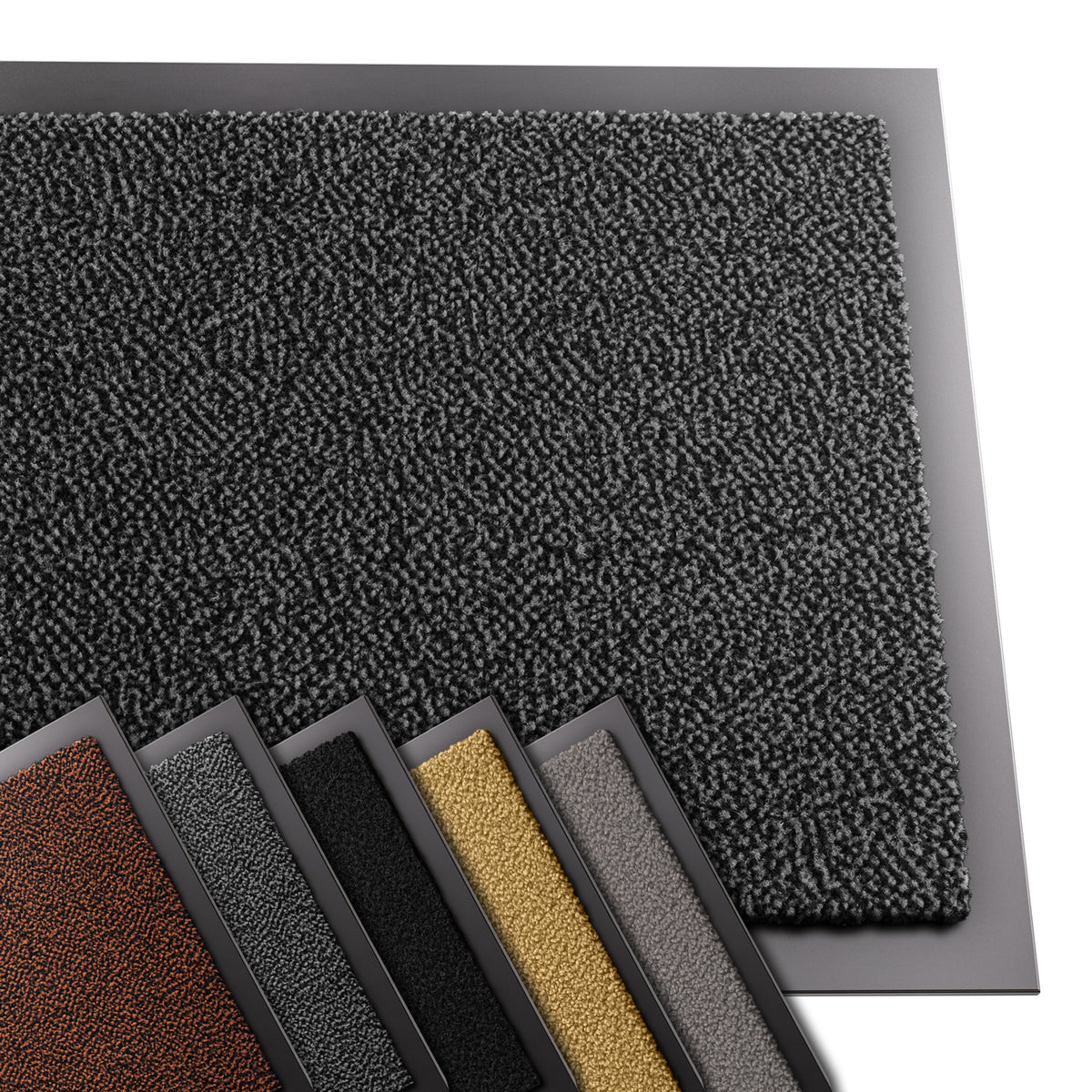 Tapis de porte paillasson 40x60cm Gris-Noir - vuunut.com