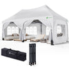 Tonnelle de jardin 3x6m Pliable Barnum avec 6 parois amovibles Blanc - vuunut.com