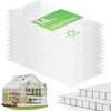 14 x Plaques de polycarbonate alveolaires transparent creux 4mm 121x60.5cm - vuunut.com