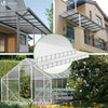 14 x Plaques de polycarbonate alveolaires transparent creux 4mm 121x60.5cm - vuunut.com