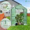 Serre de jardin avec etageres et bache PE renforcee 135g/m2 143x73x195cm Vert - vuunut.com