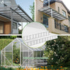 10 x Plaques de polycarbonate alveolaires transparent creux 6mm 121x60.5cm - vuunut.com