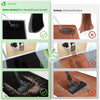 Tapis de porte paillasson 90x150cm Noir - vuunut.com