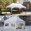 Tonnelle de jardin 3x6m Pliable Barnum avec 6 parois amovibles Blanc - vuunut.com