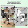 Sechoir a linge etendoir extensible et pliable grande capacite sechage 190x53x170cm Noir - vuunut.com