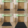 Tapis de porte paillasson 90x150cm Noir - vuunut.com