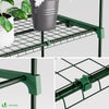 Serre de jardin avec etageres et bache PE renforcee 135gr/m2 69x49x160cm blanc - vuunut.com