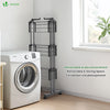 Sechoir a linge etendoir extensible et pliable grande capacite sechage 190x53x170cm Noir - vuunut.com