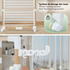 Sechoir a linge etendoir tour pliable 3 niveaux 69x69x136 cm style bois blanc - vuunut.com