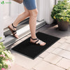 Lot de 2 Tapis de porte paillasson 40x60cm Noir - vuunut.com