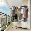 Sechoir a linge etendoir extensible et pliable grande capacite sechage 190x53x170cm Noir - vuunut.com