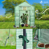 Serre de jardin avec etageres et bache PE renforcee 135g/m2 143x73x195cm Vert - vuunut.com