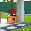 Maison pour Chat en bois avec toit bitumé autoportant et porte à lamelles PVC - vuunut.com
