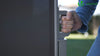 Paravent retractable avec housse de protection 160x300cm Gris
