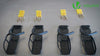Lot de 4 supports de velo mural rangement suspendu noir