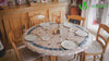 Nappe de table rectangulaire en PVC Tissu non-tissé style ceramique