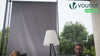 Store vertical sans percage extensible exterieur 100x310cm polyester anthracite