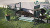 Agenouilloir tabouret de jardin 2 en 1 avec pochette de rangement EVA vert