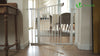 Barriere de Securite porte et escalier 100-108cm blanc pour animaux