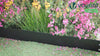 Lot de 10 Bordure de jardin en métal flexible 100x13cm noir