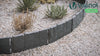 Lot de 140 pcs Bordure de jardin imitation pierre facile a installer 21.4m noir