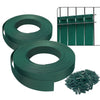 Kit de lamelles occultantes PVC brise vue 150m x 4.7cm avec 300 clips Vert - vuunut.com