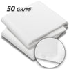 Voile d’hivernage en Polypropylème 50g/m² 1.5x10m avec piquets blanc - vuunut.com