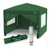 Tonnelle de Jardin 3x3m Pliable avec portes et fenêtres Vert - vuunut.com