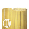 Canisse PVC brise vue renforce avec attaches de fixation 90x300cm beige - vuunut.com