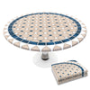 Nappe de table ronde en PVC Tissu non-tissé style ceramique - vuunut.com