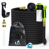 Tuyau d’Arrosage Extensible 30m avec Récipient Savon et accessoires noir - vuunut.com