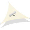 Voile d’ombrage Triangle Imperméable Polyester avec Corde 3x3x3m Beige - vuunut.com