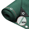 Brise vue occultant en HDPE 230g/m² 1.5x10m avec attaches de fixation vert - vuunut.com