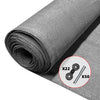Brise vue occultant en HDPE 150g/m² 1.5x10m avec attaches de fixation gris - vuunut.com