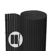 Canisse PVC brise vue renforce avec attaches de fixation 80x500cm gris - vuunut.com