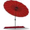 Parasol inclinable 270cm Shanghai avec housse de protection rouge - vuunut.com