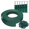 Kit de lamelles occultantes PVC brise vue 75m x 4.7cm avec 150 clips Vert - vuunut.com