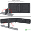 Ensemble de Table et bancs camping pliables 180cm HDPE Style Polyrotin noir - vuunut.com