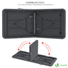 Table de camping pique nique pliable 180cm HDPE polyrotin noire - vuunut.com