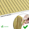Canisse PVC brise vue renforce avec attaches de fixation 90x300cm beige - vuunut.com